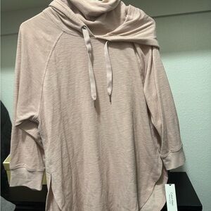 Calvin Klein Women's Blush Cowl Neck Sweatshirt